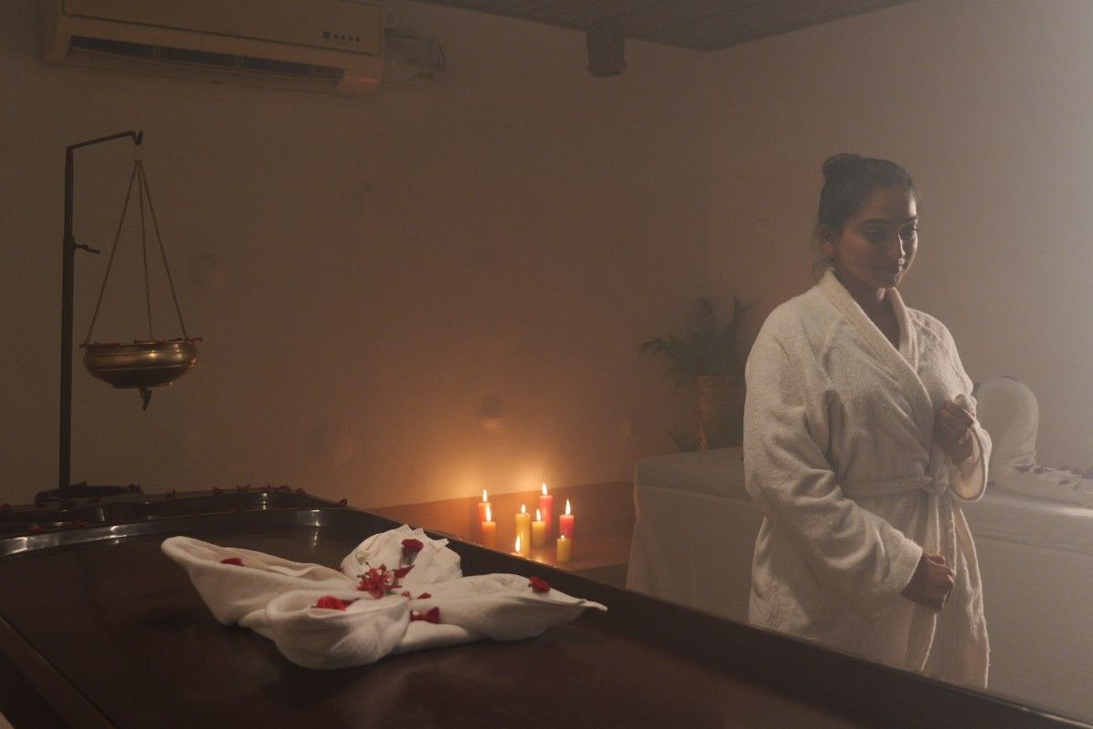 Underground cave architecture of Guhantara Resort Bangalore